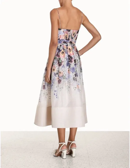 ZIMMERMANN Elegant Tama Corset Midi Dress with Flattering Silhouette and Chic Design